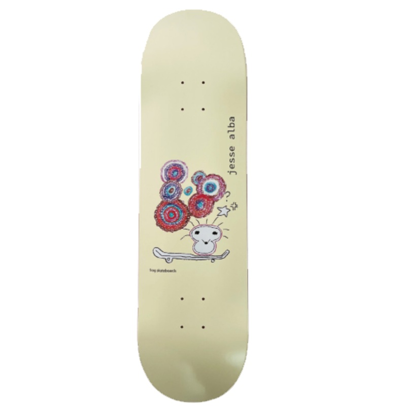 Frog Jesse Alba Skateboard in Yellow 8.6''