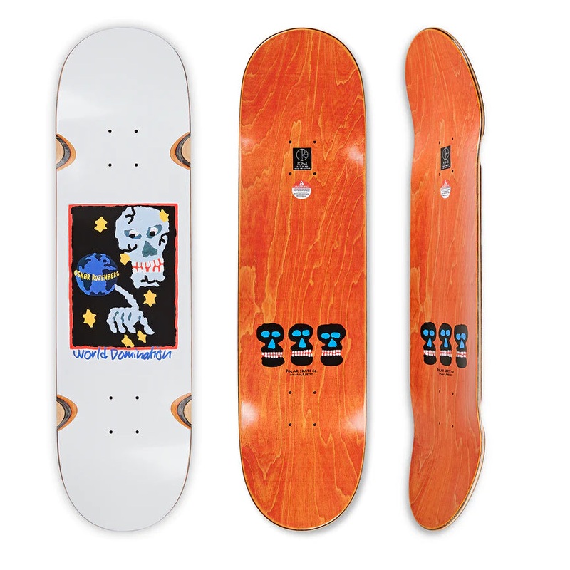 Polar World Domination Skate Deck 8.5''