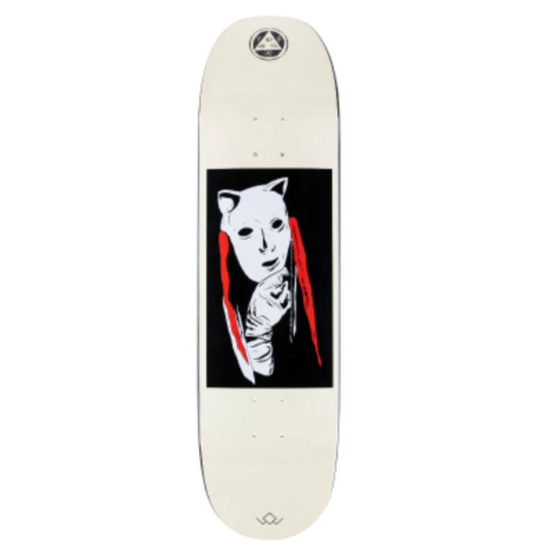 Welcome Audrey on Moontrimmer 2.0 Skateboard Deck in Black Dip Bone 8.5