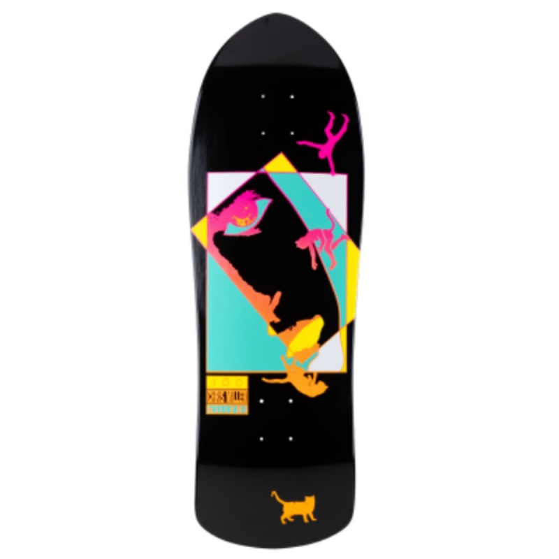 Welcome Miller Faces on Crossbone Skateboard Deck in Black Dip 10