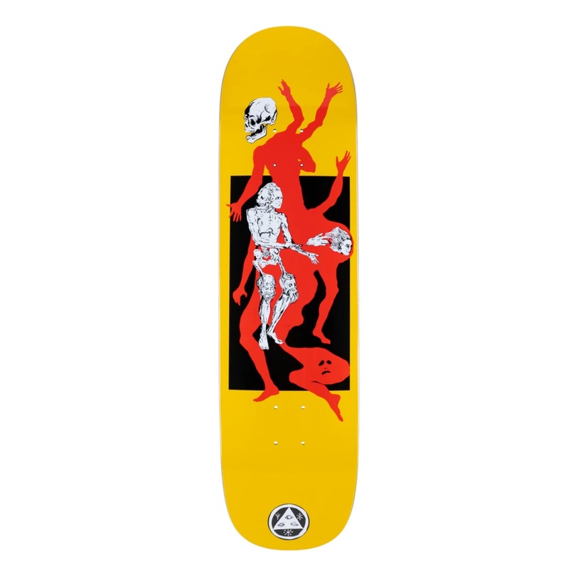 Welcome The Magician on Big Bunyip Skateboard Deck in Yellow 8.5