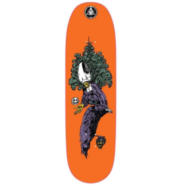 Welcome Tonight I'M Yours on Bac2 Skateboard Deck in Orange 9