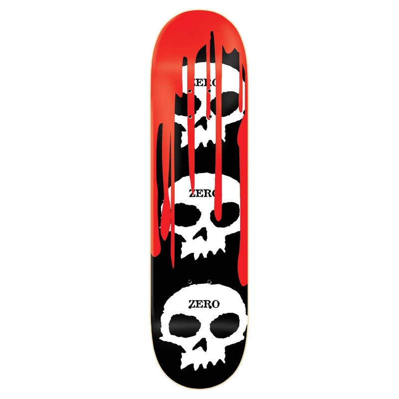 Zero 3 Skull Blood Skateboard Deck 8.25