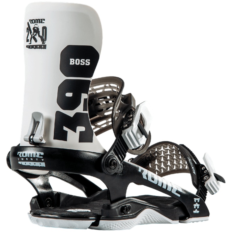 Rome 390 Boss Snowboard Bindings in in White 2023 L/XL