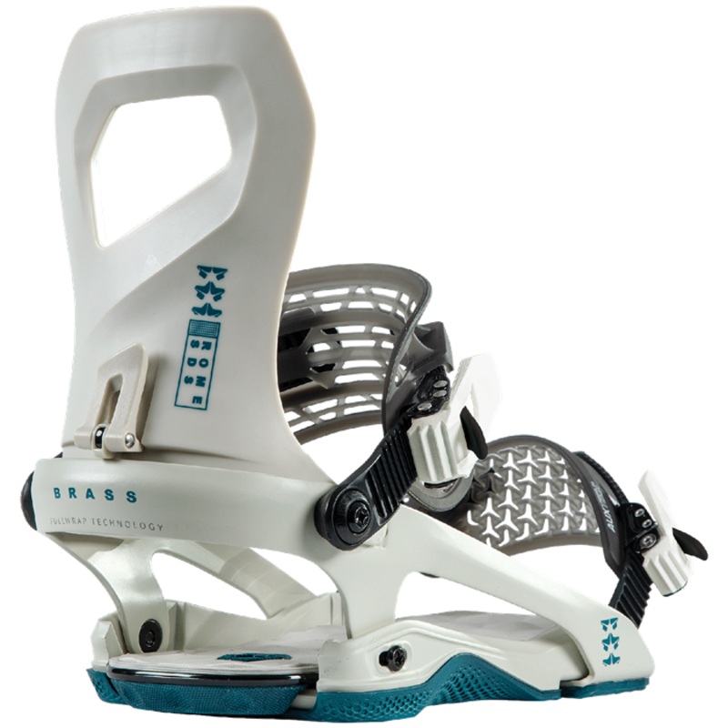 Rome Brass Womens Snowboard Binding in in White 2023 M/L