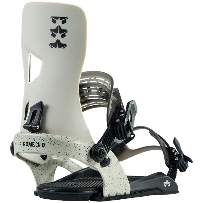 Rome Crux Snowboard Bindings in in White 2023 L/XL