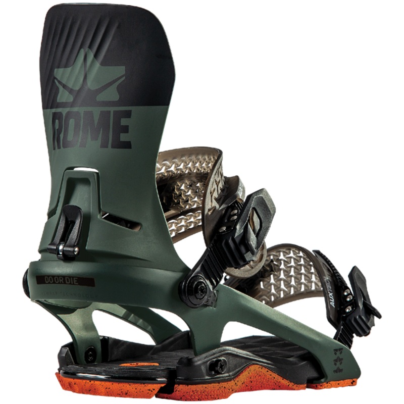 Rome DOD Snowboard Bindings in in Green 2023 L/XL