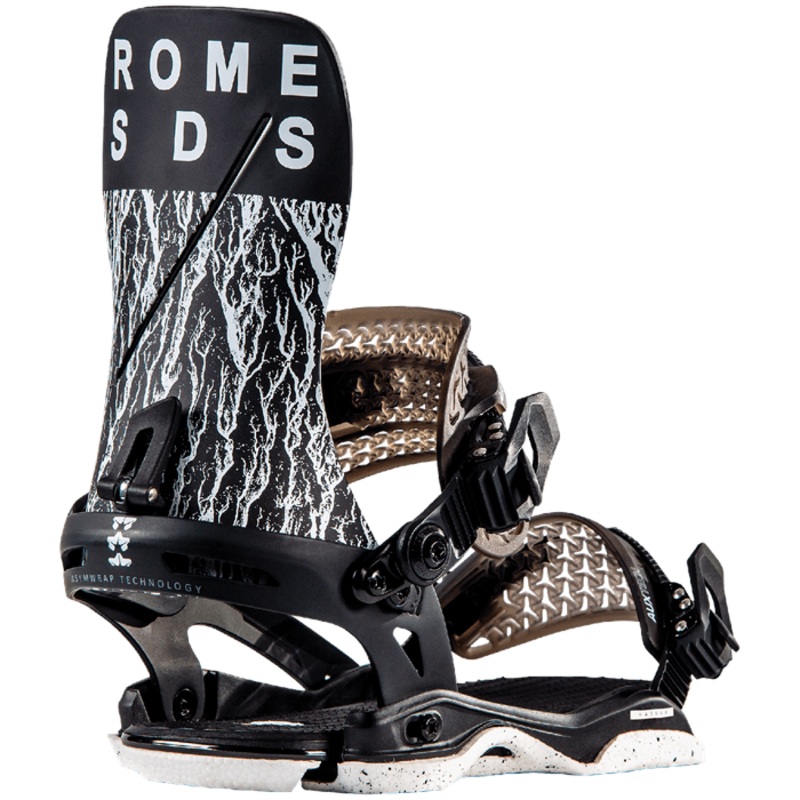 Rome Katana Snowboard Bindings in in White 2023 L/XL