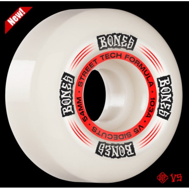 Bones V5 Regulators Wheels STF Formula 103a Skate Wheels in 54mm