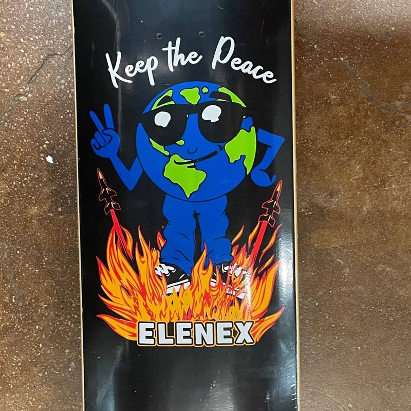 Elenex Peace Skateboard Deck in 8.5'' Assorted Stains