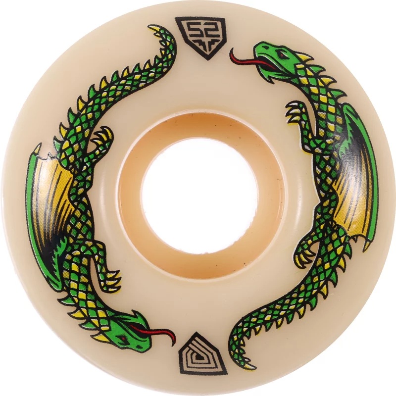 Powell Peralta Dragon Formula 54mm 93A Off White 4pk Skate Wheel 54mm X 34mm