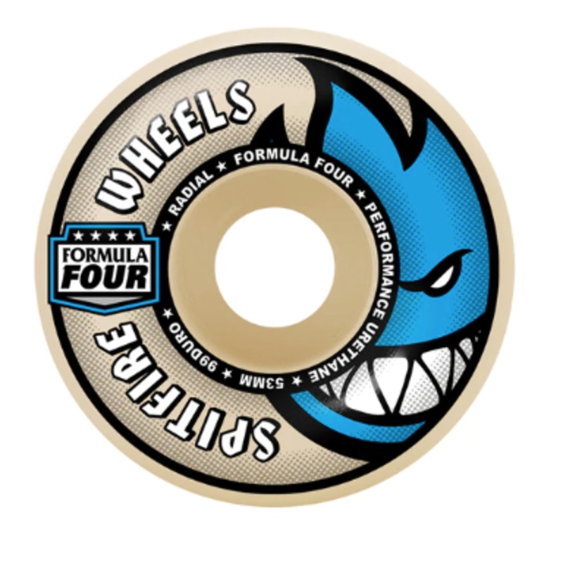 Spitfire Formula Four Radials Skate Wheels 99a 52mm