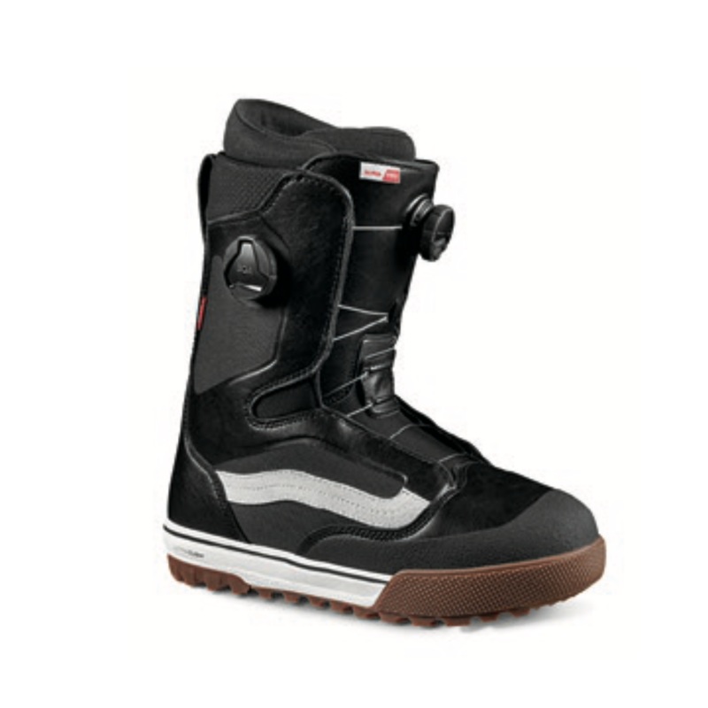 Vans Aura Pro Snowboard Boot in Black and White 2024 7