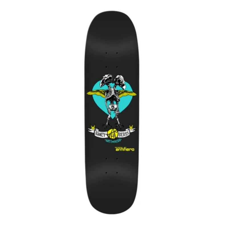 Antihero Raney Big Bord Skateboard Deck in Black 8.63