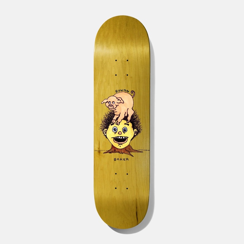 Baker Rowan Piggy Back Skateboard Deck 8.5