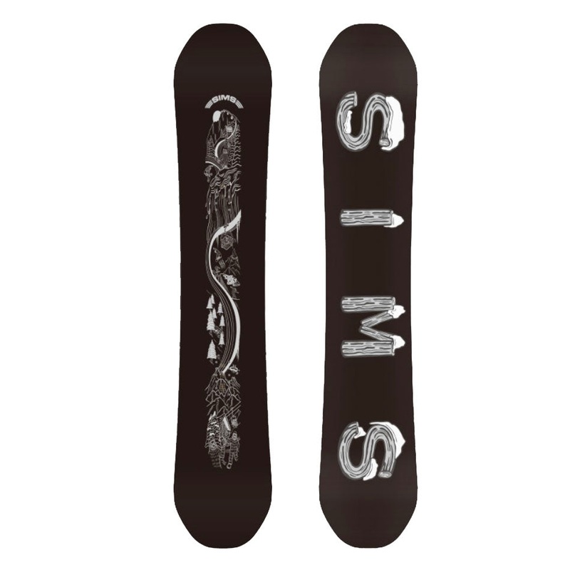 Sims The Day Snowboard in Black 2024 148