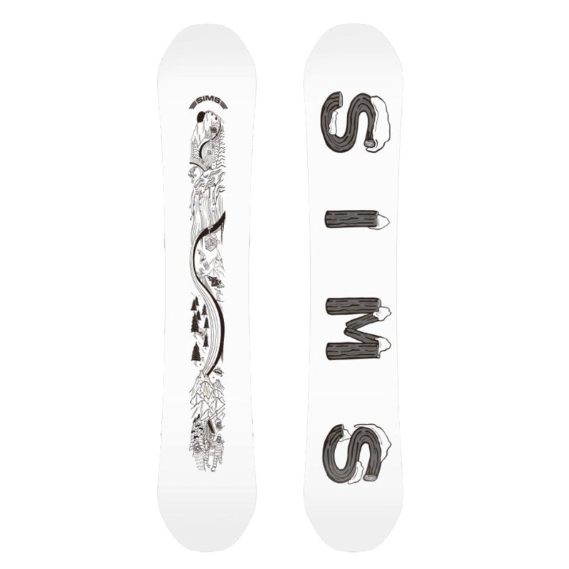 Sims The Day Snowboard in White 2024 148