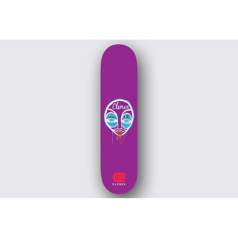 Elenex Courage Mrkovich Skateboard Deck in Assorted Stains 8.25