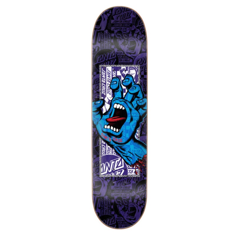 Santa Cruz Flier Collage Hand 7 Ply Skateboard Deck 7.75