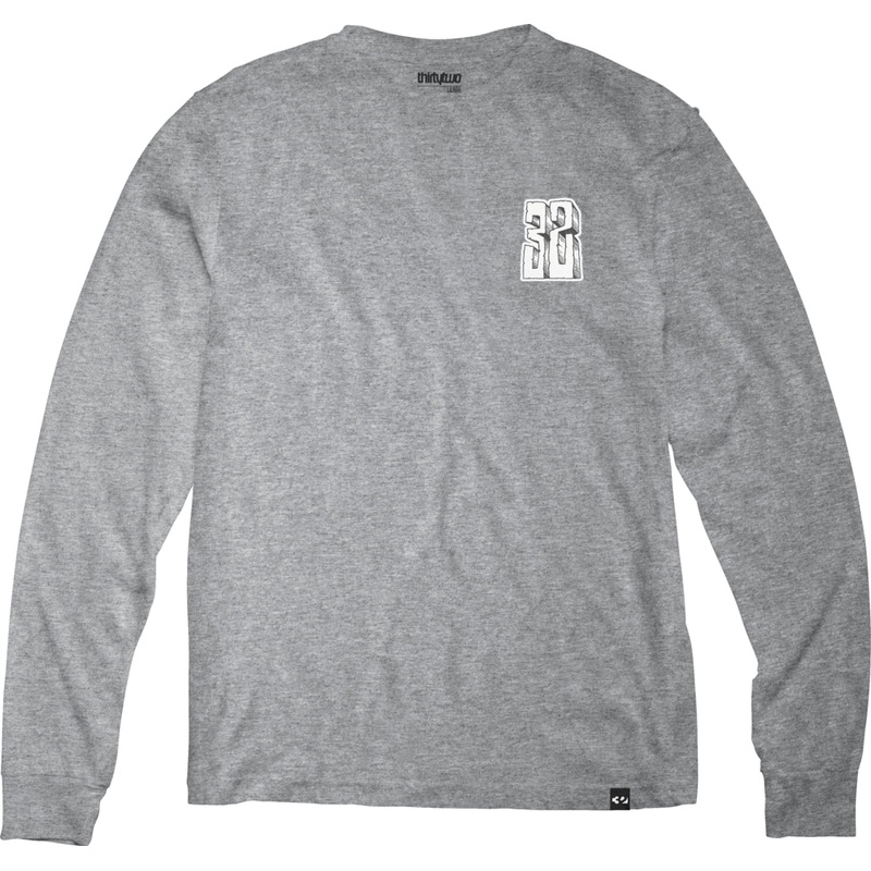 32 (Thirty Two) Bonecrusher Crew Sweatshirt in Grey and Heather 2024 S