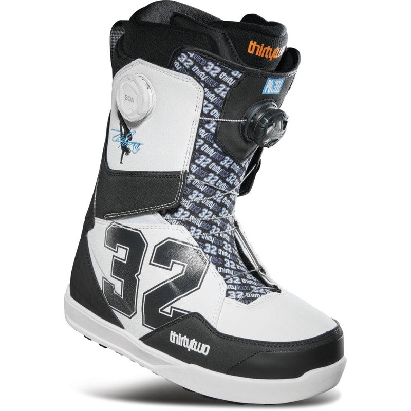 32 (Thirty Two) Lashed Double Boa Powell Snowboard Boots in White and Black 2024 5