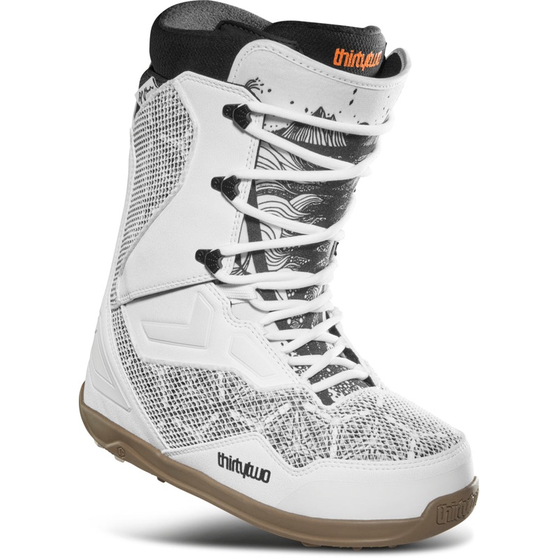 32 (Thirty Two) TM-2 (Team 2) Phil Hansen Quick Strike Snowboard Boots in White Black and Gum 2024 5