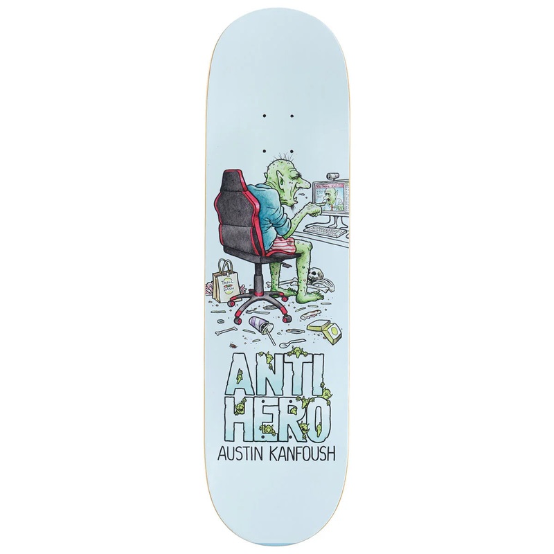 Anti-Hero Kanfoush Trolls Skateboard Deck 8.62