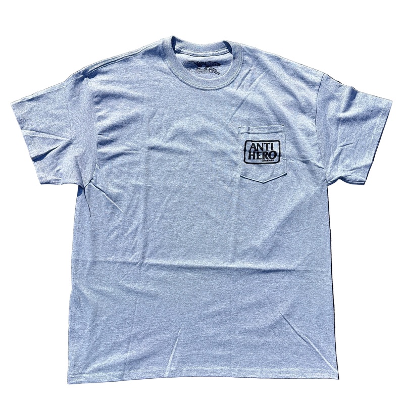 Anti Hero Reserve Pocket Short Sleeve Shirt in Grey M