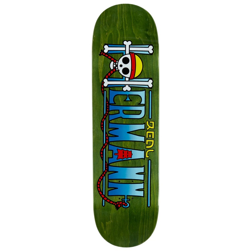 Real Hermann Steve Treasure True Fit Shape Skateboard Deck 8.5 Green