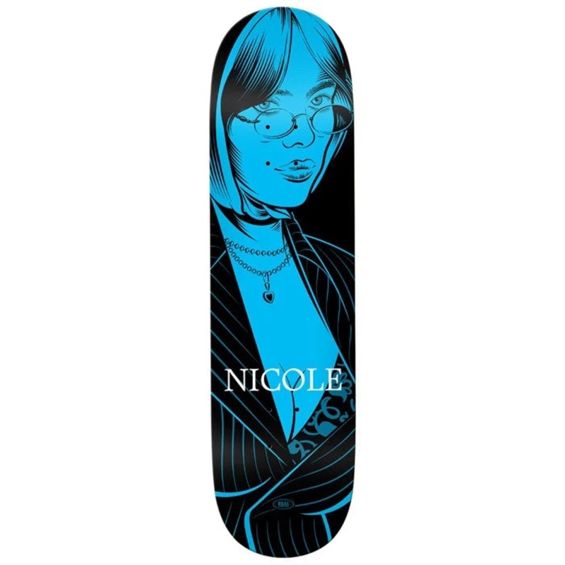 Real Nicole Crush Twin Nose Skateboard Deck 8.25