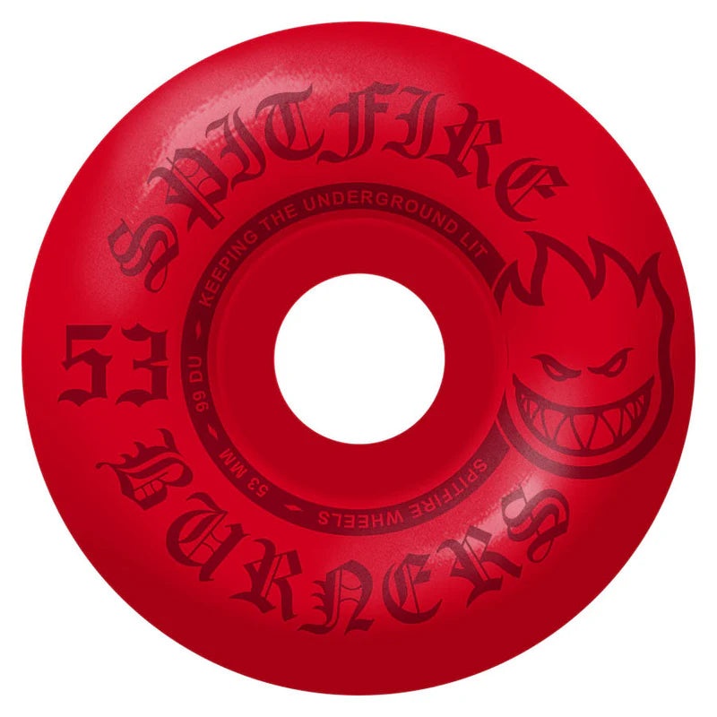 Spitfire Burner Red Skate Wheel 53mm