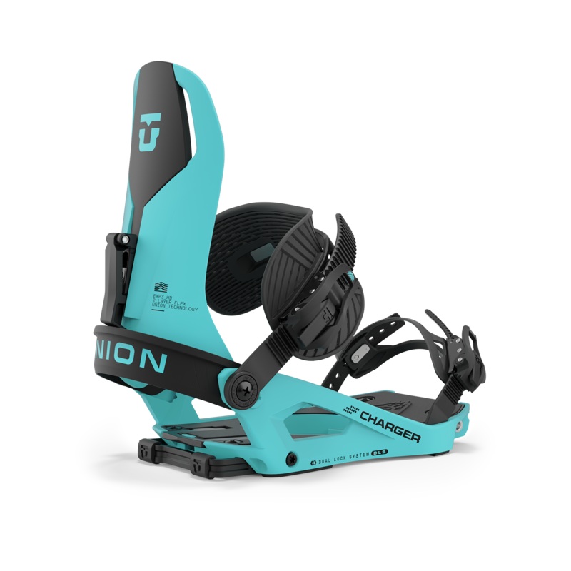 Union Charger Splitboard Snowboard Binding in Cyan 2024 S