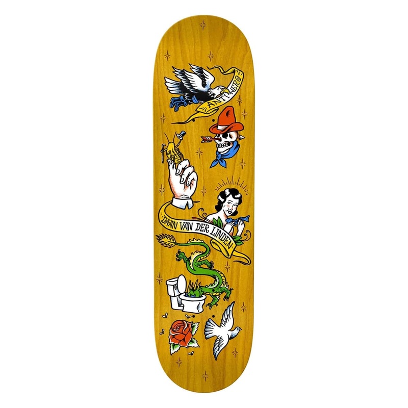 Antihero Daan No Regrets Skateboard Deck 8.5