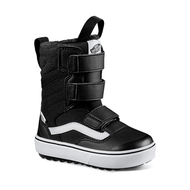 Vans Kids Juvie Mini Snowboard Boot 2025 Black and White 10