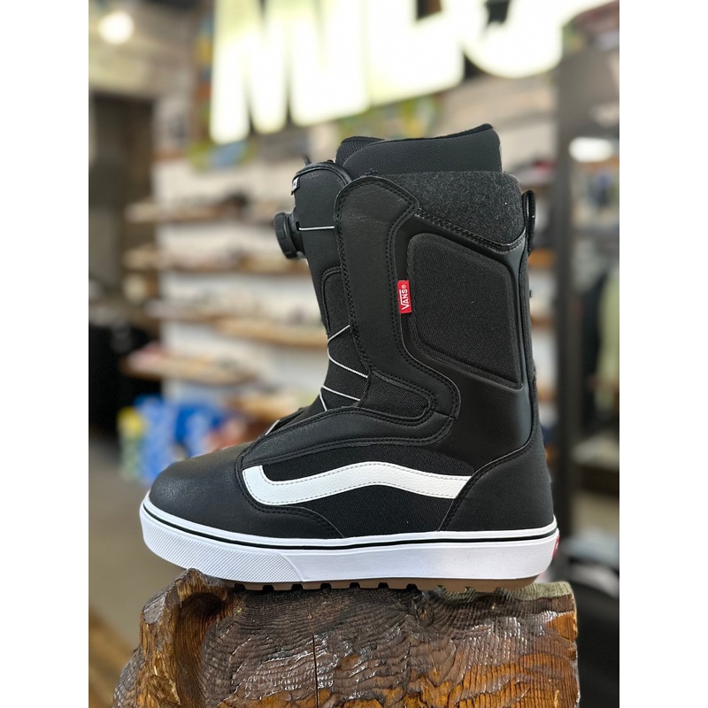 Vans Mens Aura OG Snowboard Boot 2025 Black and Checkerboard 7