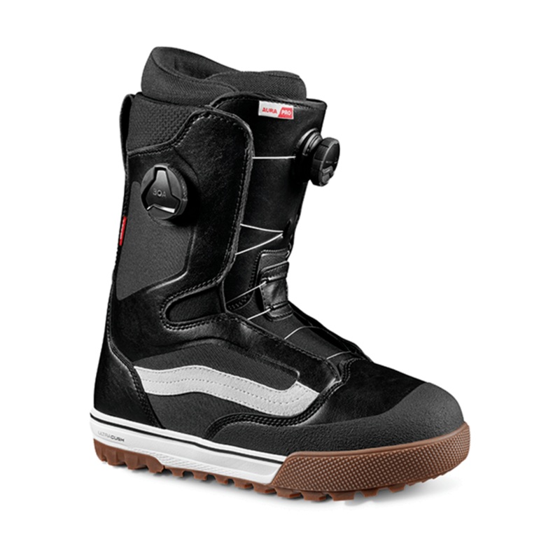 Vans Mens Aura Pro Snowboard Boot 2025 Black and Pewter 7
