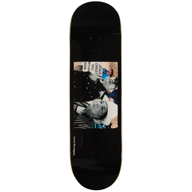 Polar Aaron Herrington Returning Soon Skateboard Deck in Black 8.625