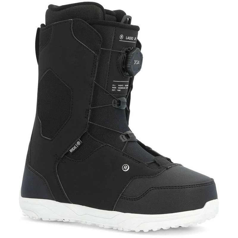 Ride Lasso Jr Kids Snowboard Boot 2025 Black 2