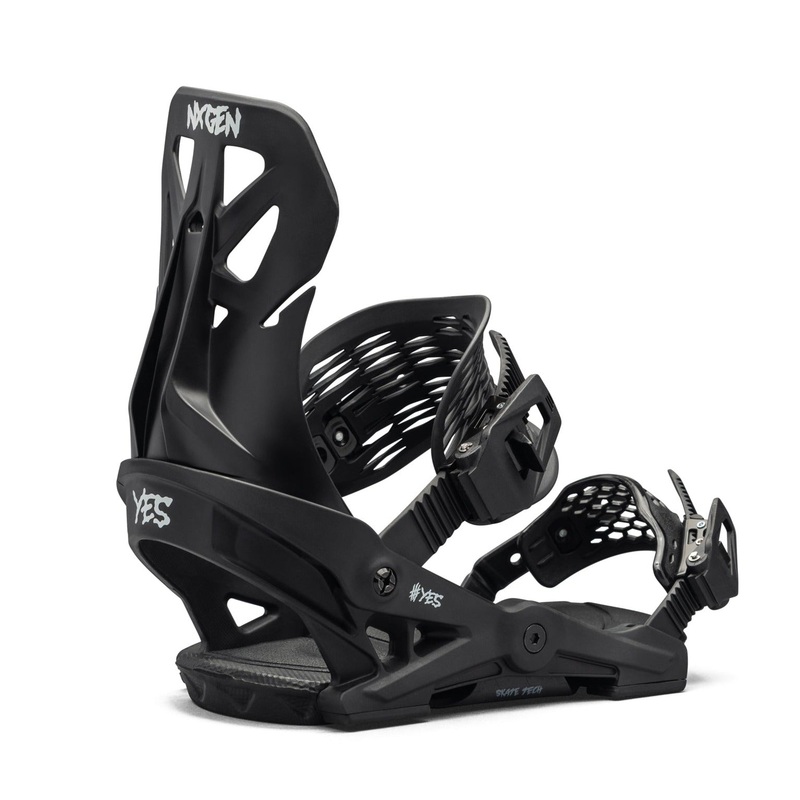 Yes Nx Gen Kids Snowboard Binding 2025 Black S
