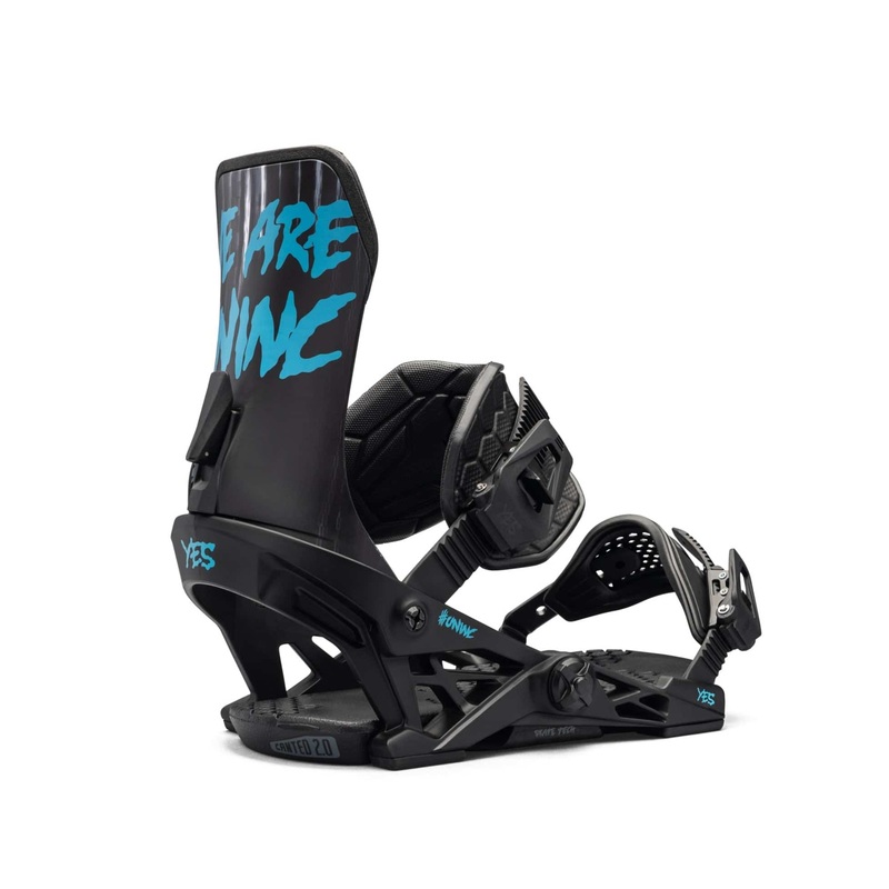 Yes Uninc Snowboard Binding 2025 Black and Blue S