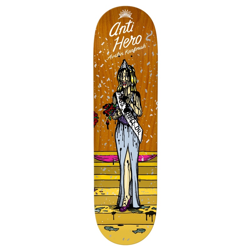 Antihero Miss Corporate Greed Kanfoush Skate Deck 8.25