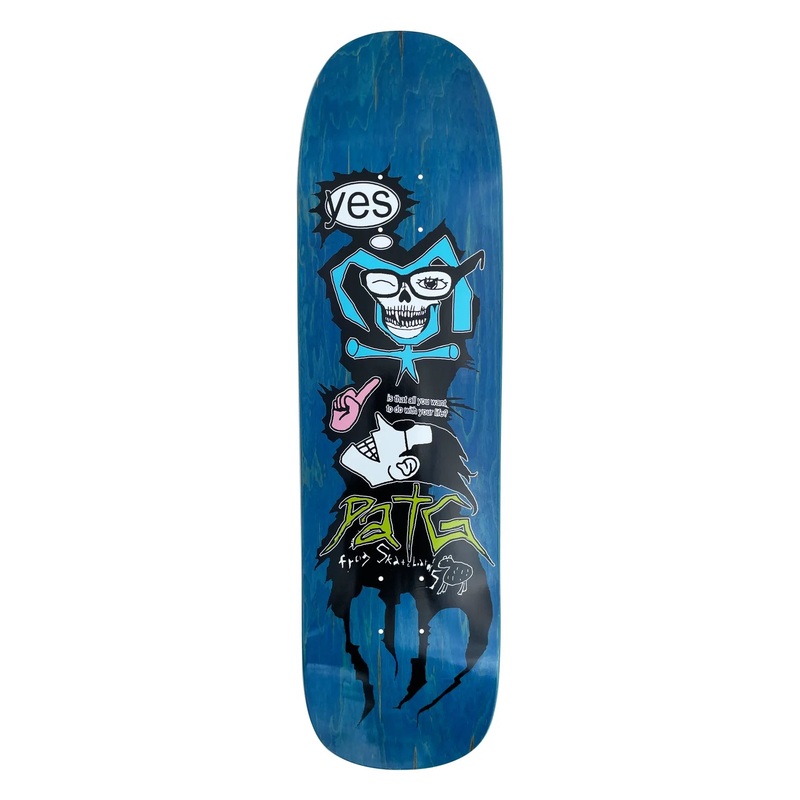 Frog Disobediant Child (Pat G) Shaped Skateboard Deck 8.55