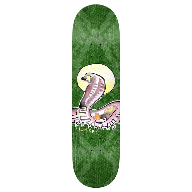 Krooked Cernicky Snake Skate Deck 8.62