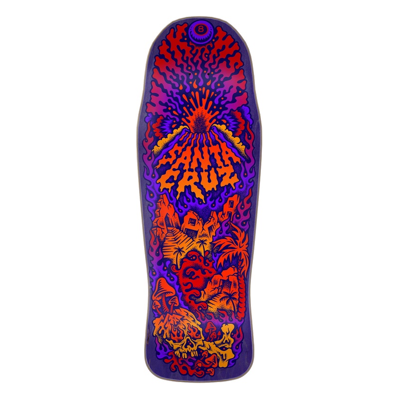 Santa Cruz Winkowski Volcano Shaped Skate Deck 10.34''