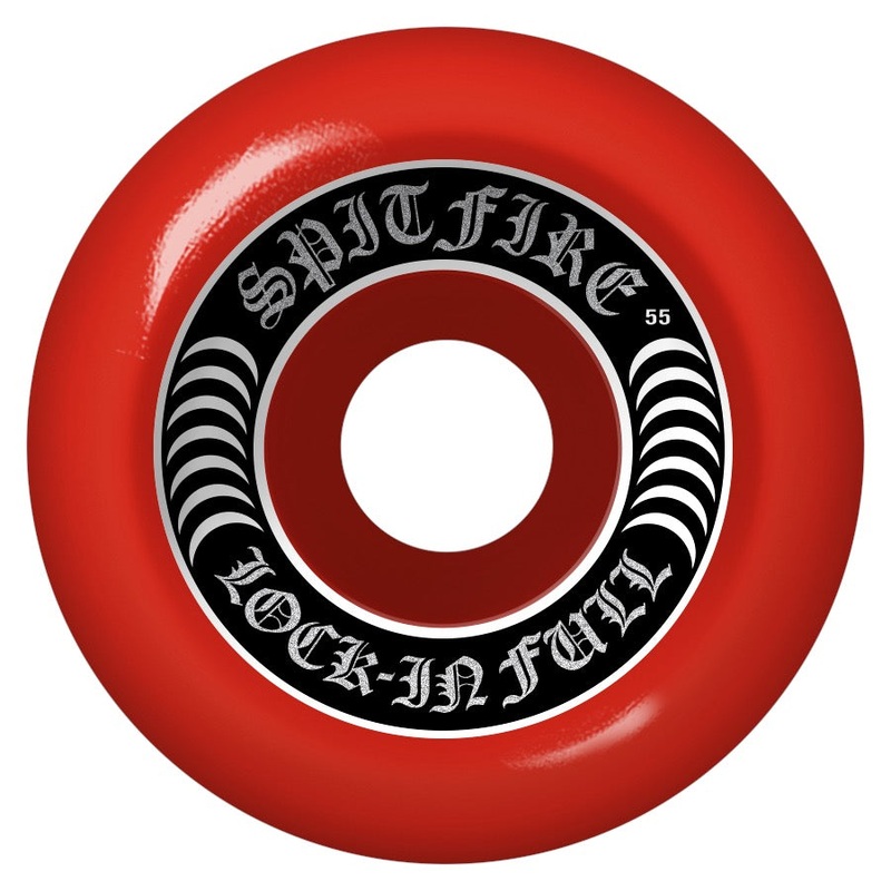 Spitfire Formula Four Lock In Full in Red Skate Wheels 55 mm