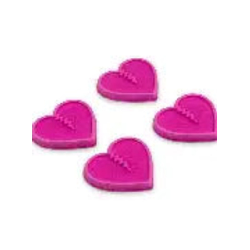 Crab Grab Mini Hearts in Hot Pink