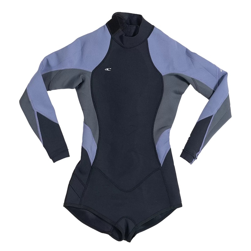 O'Neill Bahia 2/1 Back Zip Long Sleeve Wetsuit - Women's 6 Black/Purple