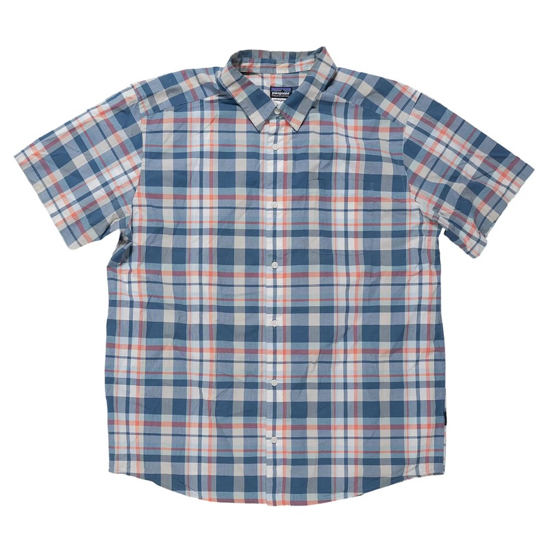 Patagonia Go-To Shirt - Men's XL Blue/Red