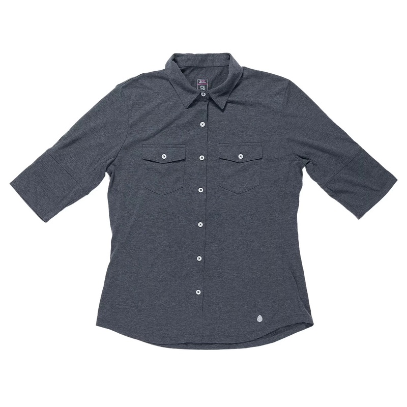Stio Divide Shirt - Women's L Heather Gray