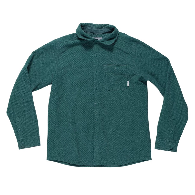 Stio Thermop Fleece Snap Shirt - Men's L Forest Green